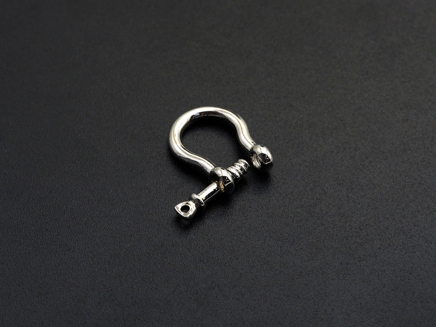 U Shape Lock Clasp, CZ Pave Clasp, Silver/Black/Rose Gold/Gold Carabiner Clasp, 15x19mm, sku#H218