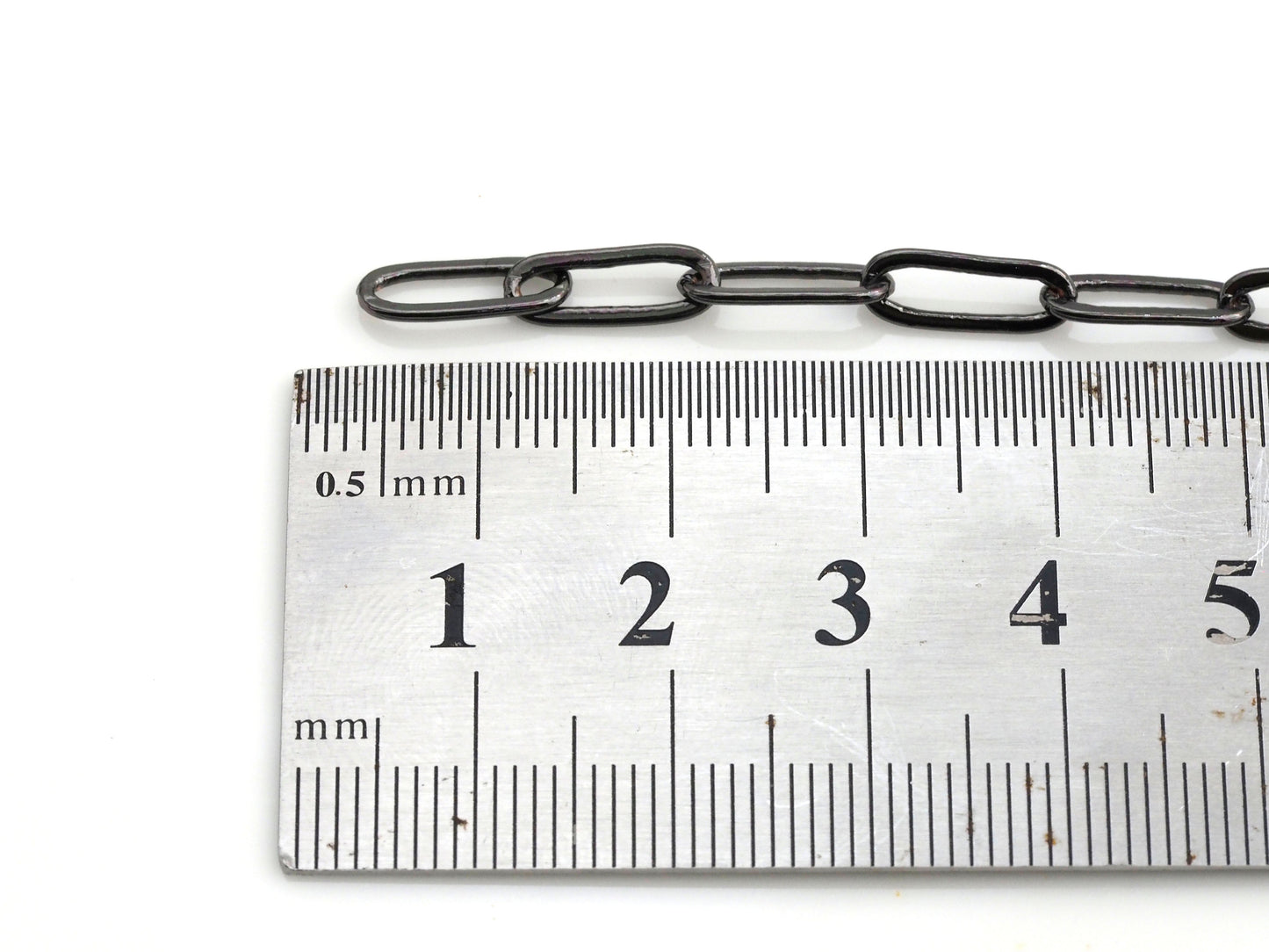 4x11mm Small Size Paper Clip Chain by Yard,SKU#E503