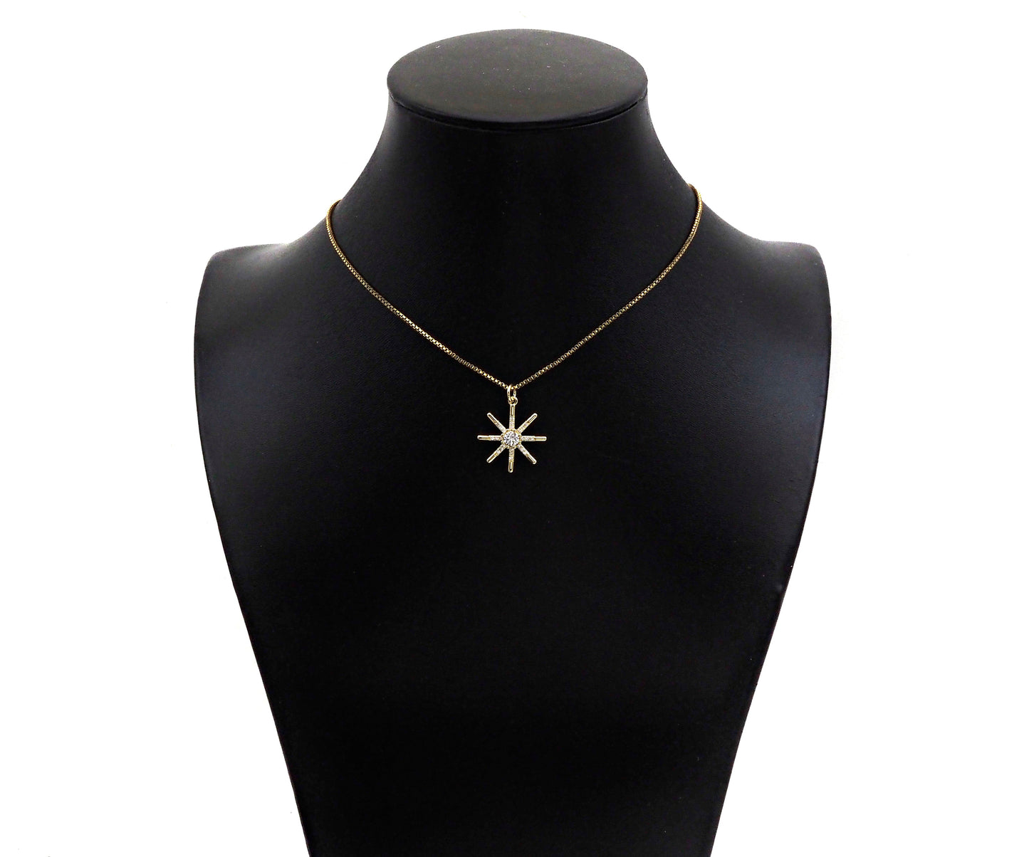 CZ Micro Pave North Star Shape Pendant/Charm, 14K Gold Filled Star Charm, Necklace Bracelet Charm Pendant,18x21mm,Sku#LX01