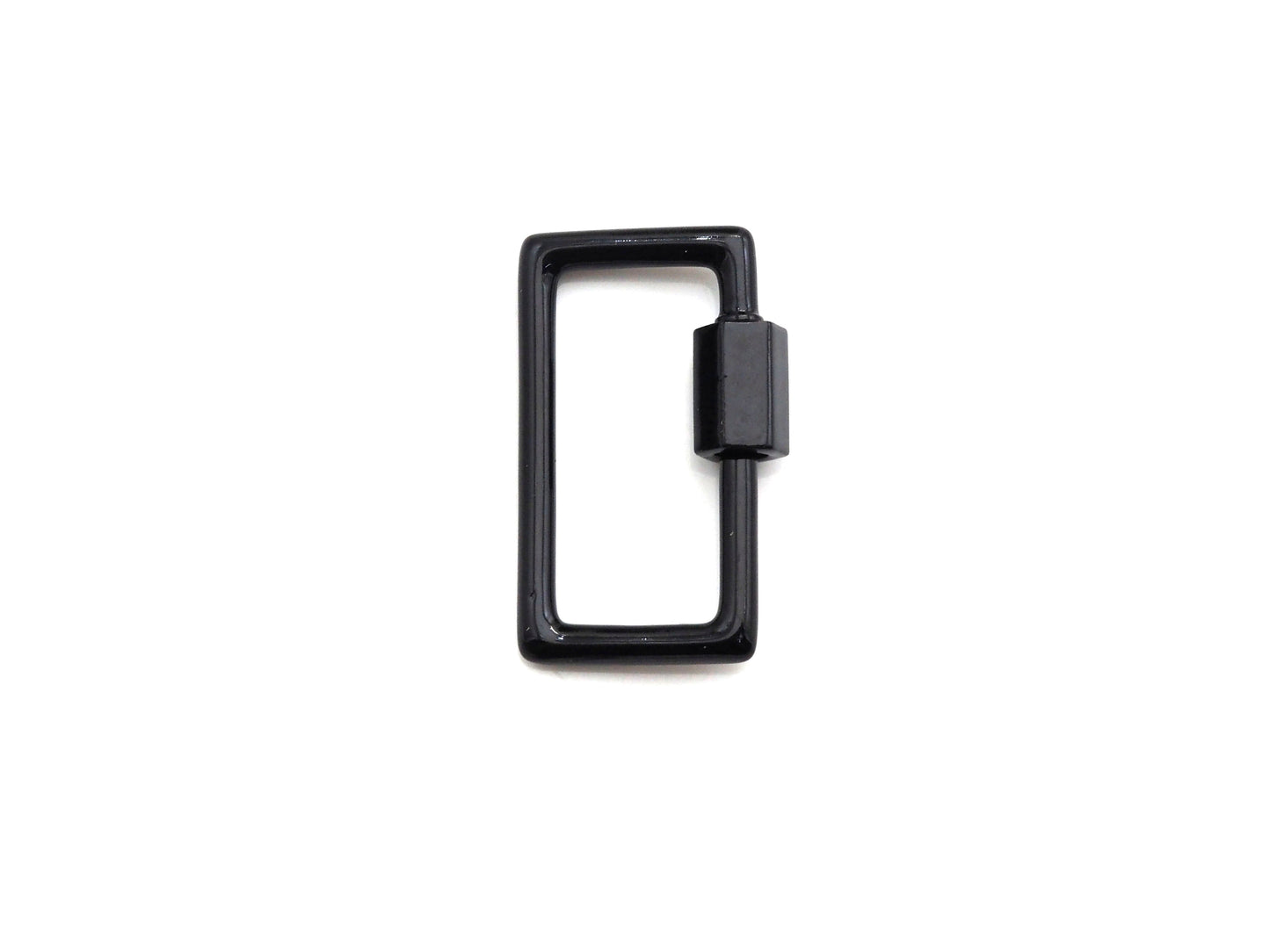 Colorful Enamel Rectangle Shape Clasp, Enamel Clasp, Black/Red/Pink/White/Blue Carabiner Clasp, 14x23mm, sku#H243