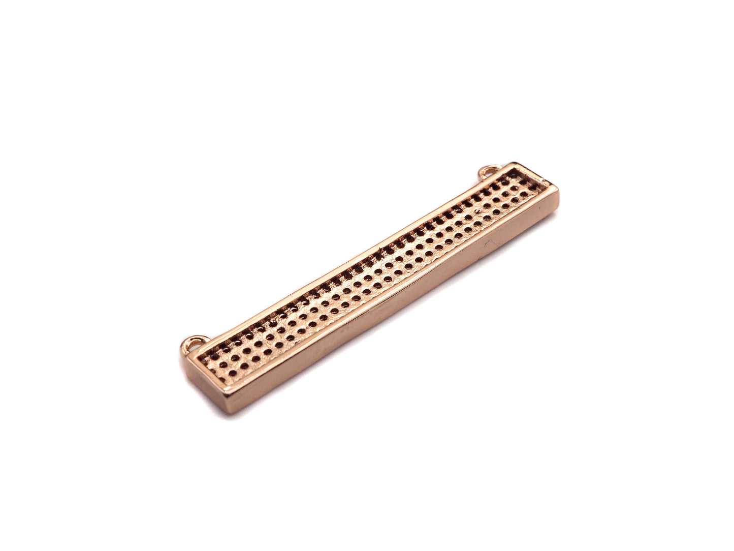 Colorful CZ Micro Pave Long Bar Charm/Pendant, SKU#F1129C