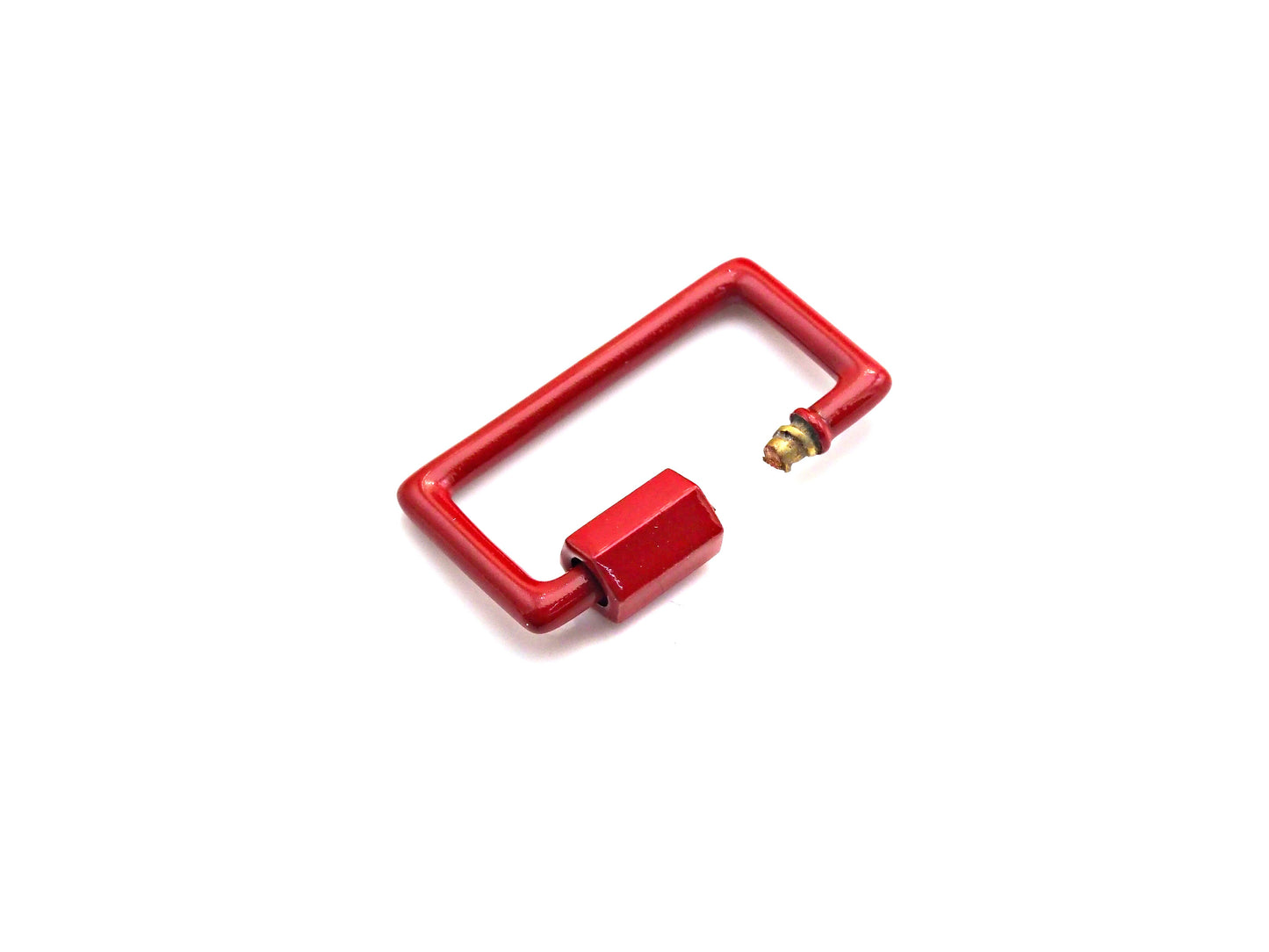 Colorful Enamel Rectangle Shape Clasp, Enamel Clasp, Black/Red/Pink/White/Blue Carabiner Clasp, 14x23mm, sku#H243