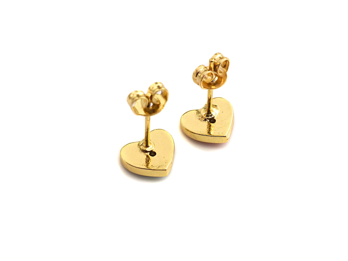 CZ Enamel Round Stud Earrings, Sku#J164C