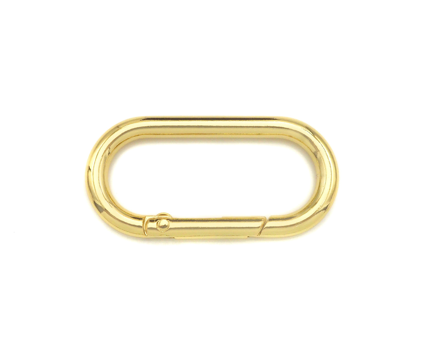 50mm Large Spring Gate, Gold/Silver Large Oval Clasp, Snap Clip Trigger Clasp, Spring Buckle for Chain Purse Key Jewelery, sku#H309C