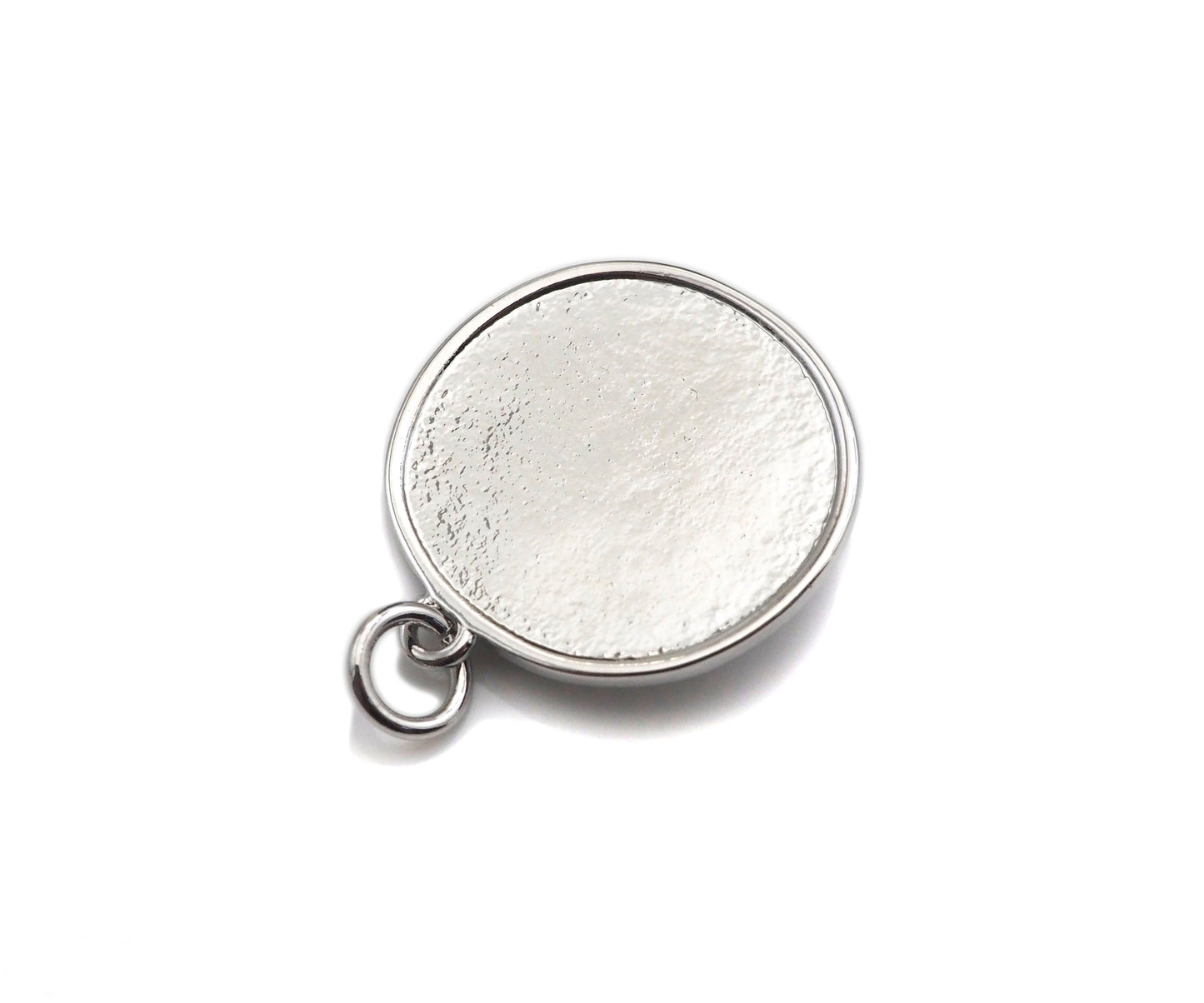 CZ Micro Pave Underwater World pearl Center Coin Pendant/Charm,Sheell Snail Pearl, sku#L400