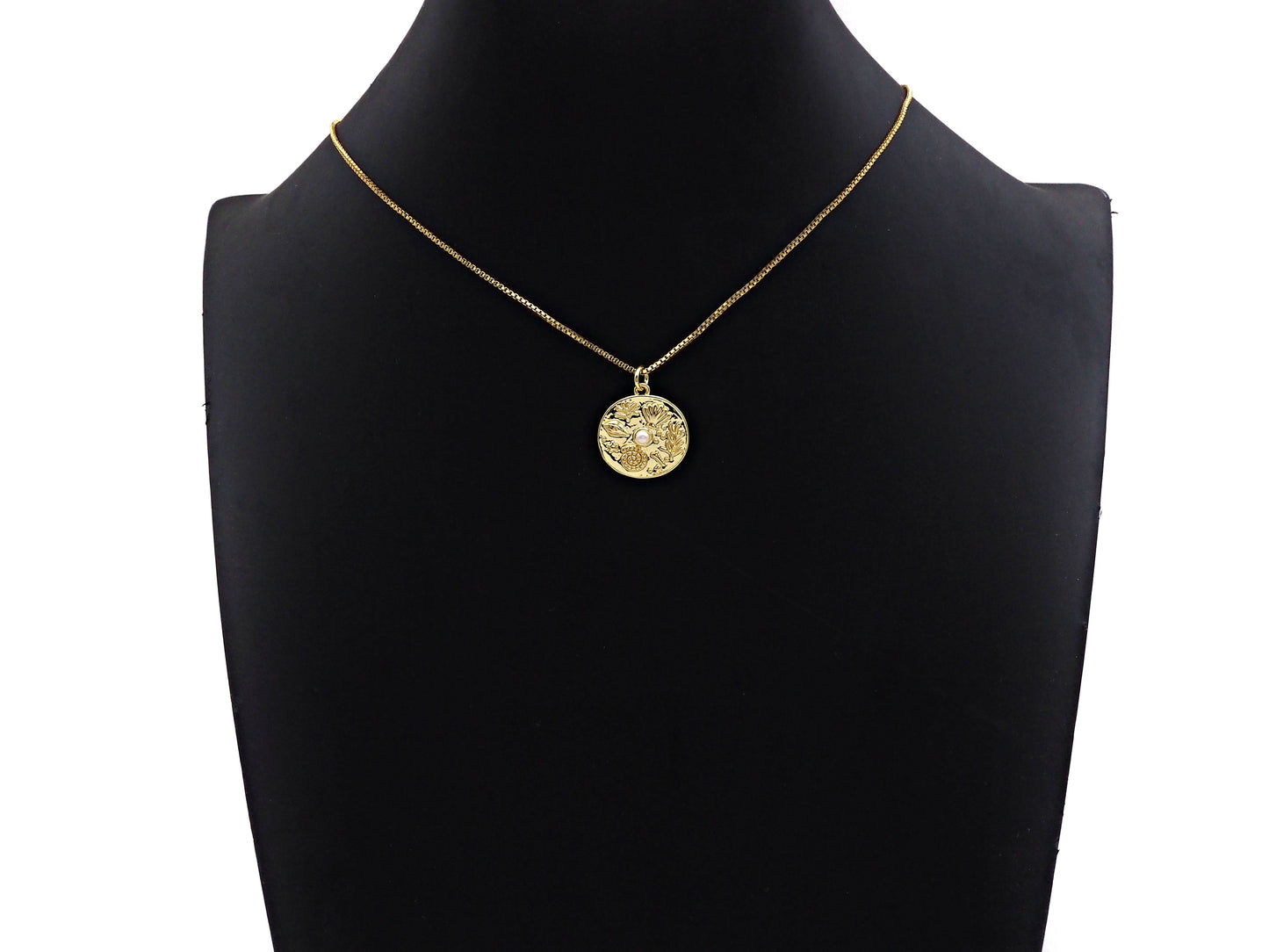 CZ Micro Pave Underwater World pearl Center Coin Pendant/Charm,Sheell Snail Pearl, sku#L400