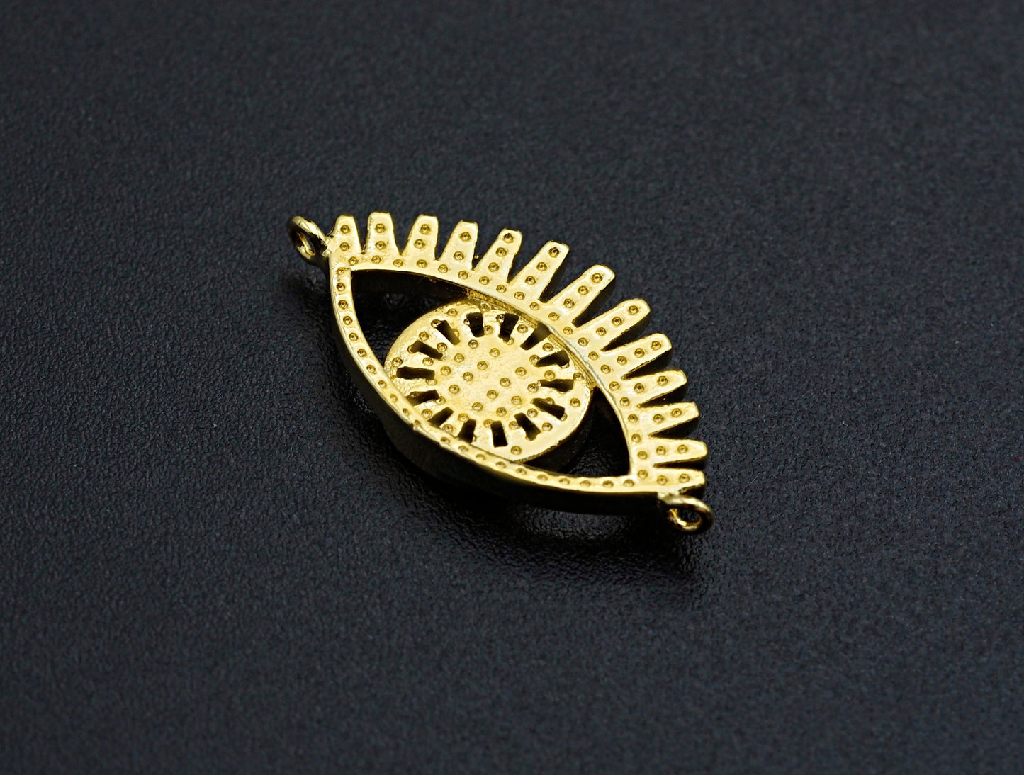 Enamel Colorful Evil Eye With Eyelash Pendant,CZ Micro Pave Oil Drop pendant,Enamel pendant,Enamel Jewelry,14x26mm,sku#Z676