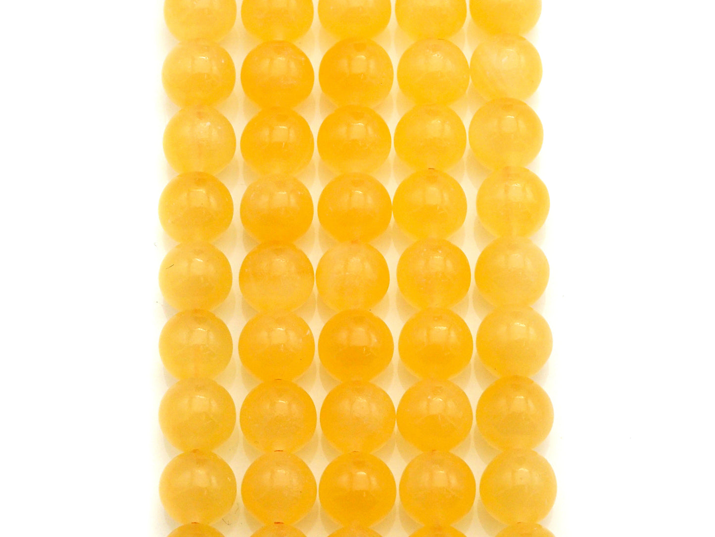 Quality Natural Yellow Calcite beads, 6mm/8mm/10mm/12mm Round Smooth Beads, Natural Gemstone Beads, 15.5" Full Strand, sku#U615