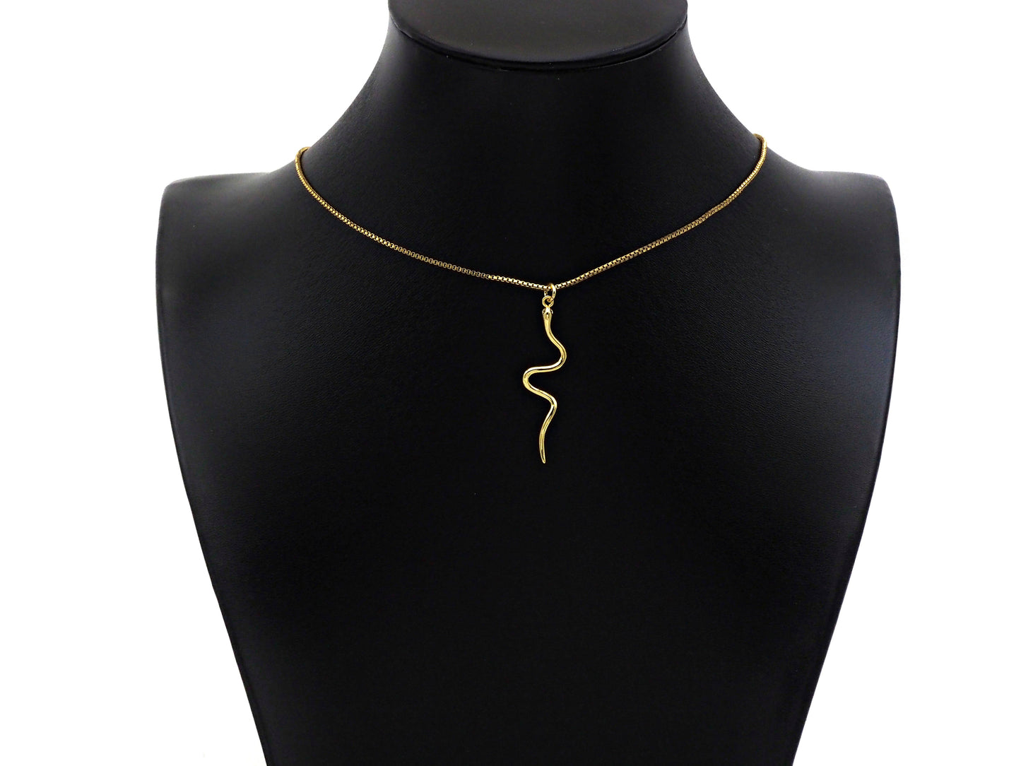 Dianty Snake Shape Pendant/Charm, Bracelet Necklace Cubic Snake Pendant Charm, Silver/Gold Tone,10x40mm,Sku#Z1256