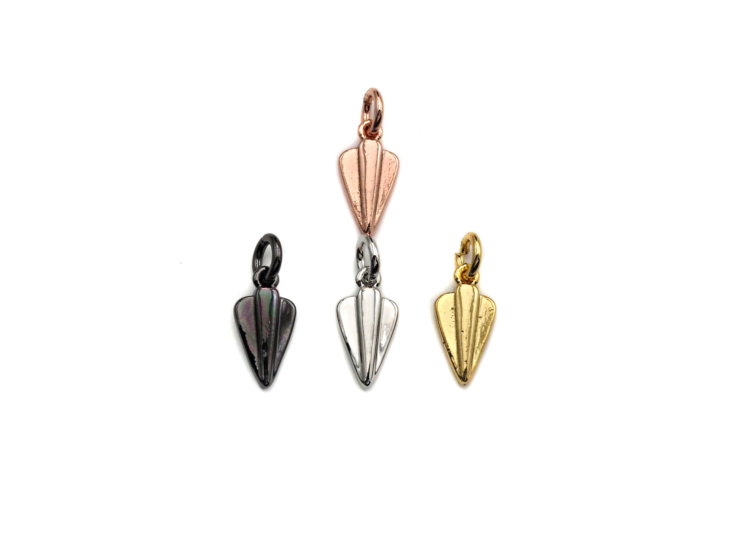 CZ Micro Pave Arrowhead Shape Pendant, Cubic Zirconia Pave Pendant/Charm, Necklace Pave Pendant, 6x13mm, sku#Z836