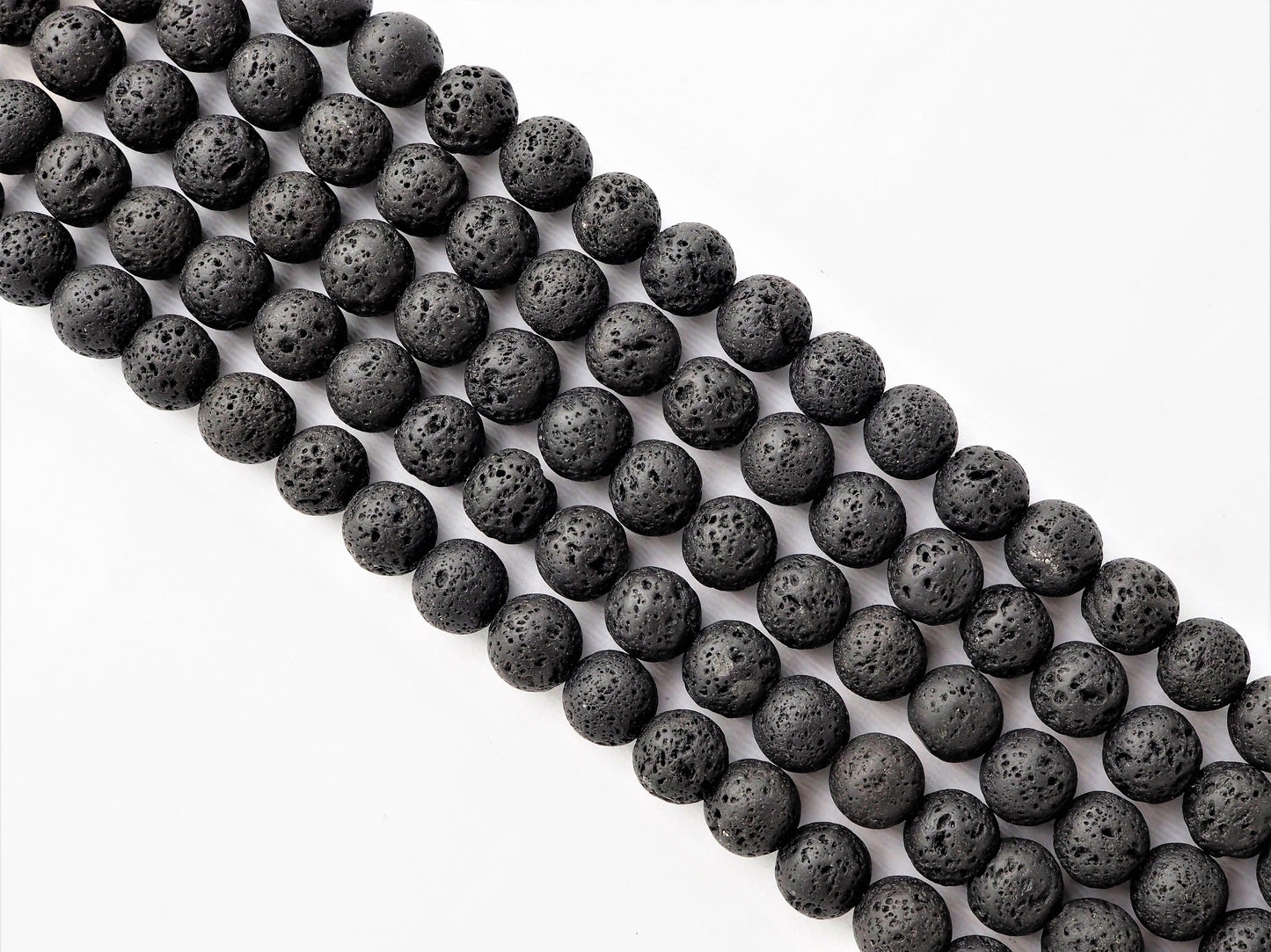 Wholesale Black Lava Round Beads, 4mm/6mm/8mm/10mm/12mm/14mm