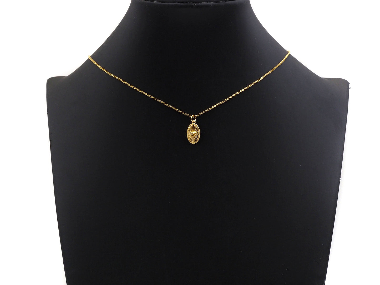 CZ Micro Pave Embossed Diamond On Oval Shape Pendant, Sku#F1229C