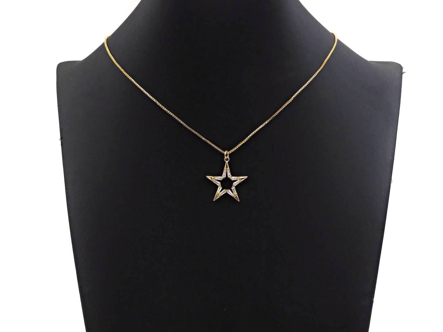 CZ Micro Pave Large Five Star Shape Pendant , 23x25mm,  SKU#F1186C