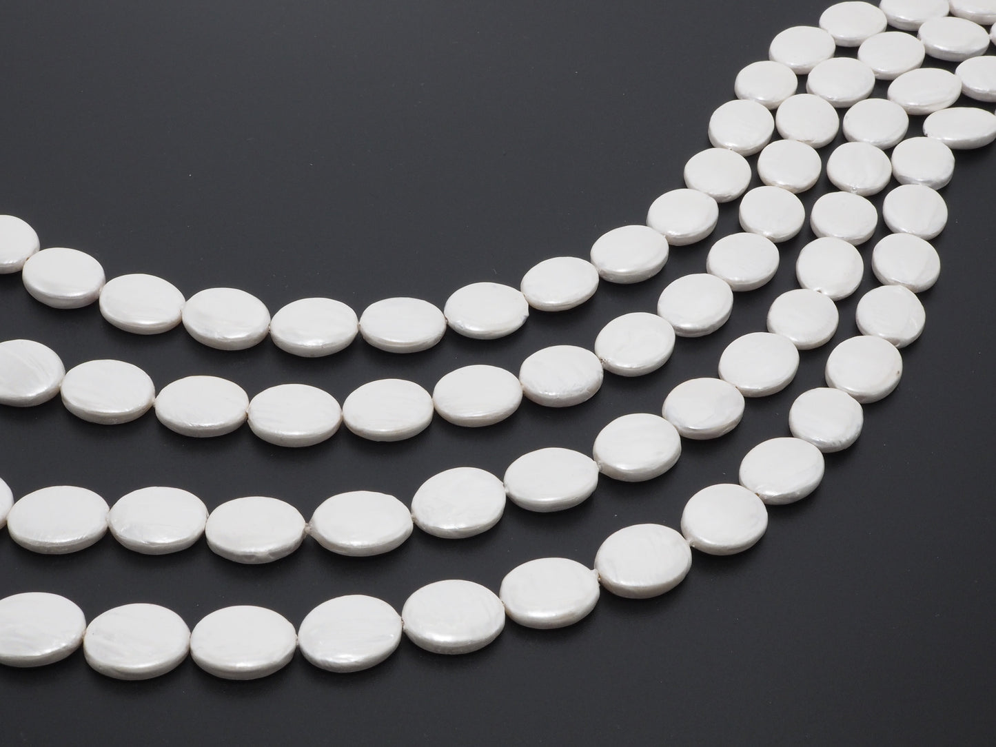 Quality Plated Oval Shape White Mother of Pearl Beads, Flat Oval White Pearl Shell,12x16mm/20x30mm,15inch strand,SKU#U238
