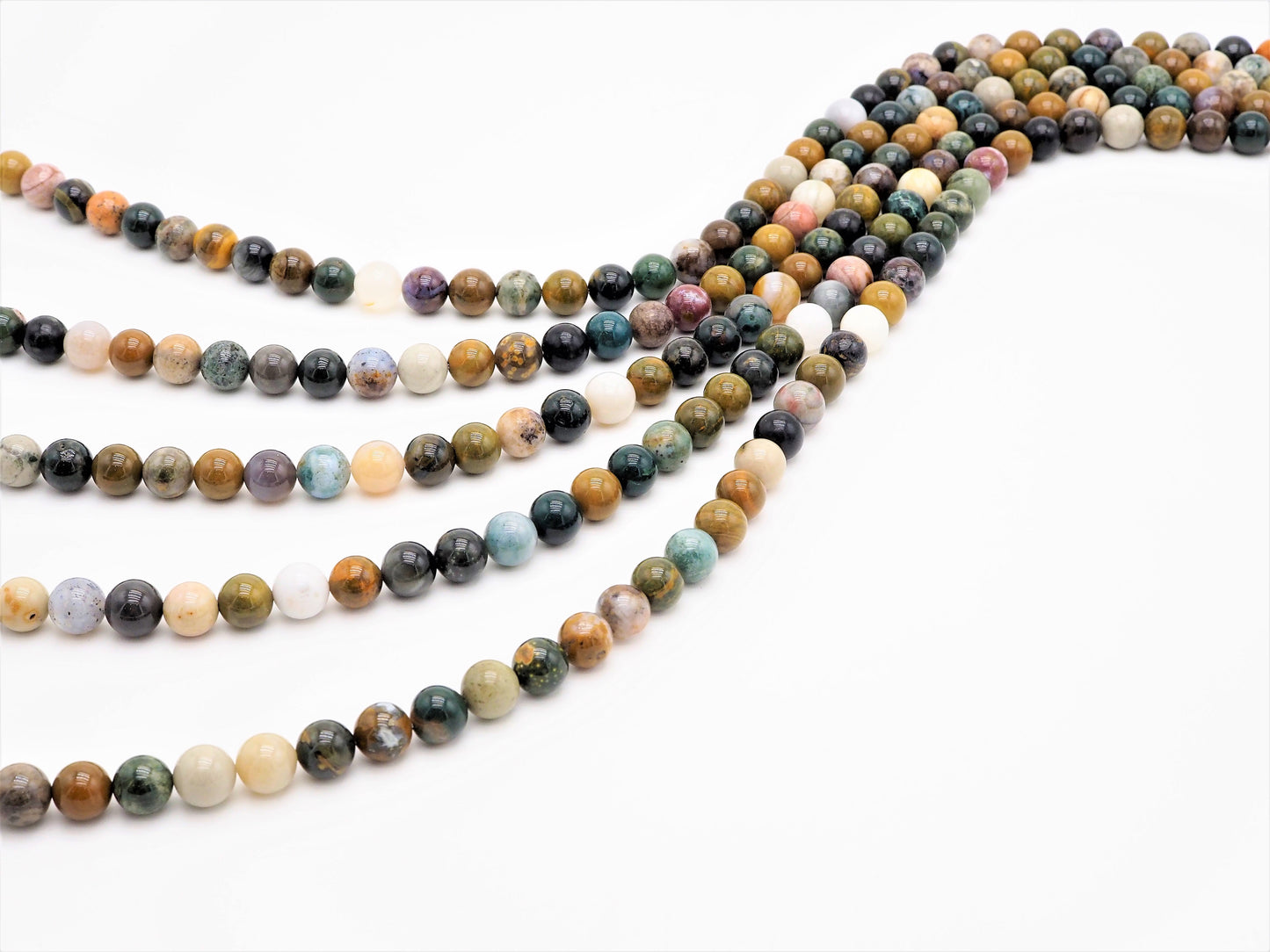 Quality Natural Chrysocolla beads, Round Smooth 6mm/8mm/10mm/12mm Natural Blue Brown Gemstone beads,15.5inch strand, SKU#U297