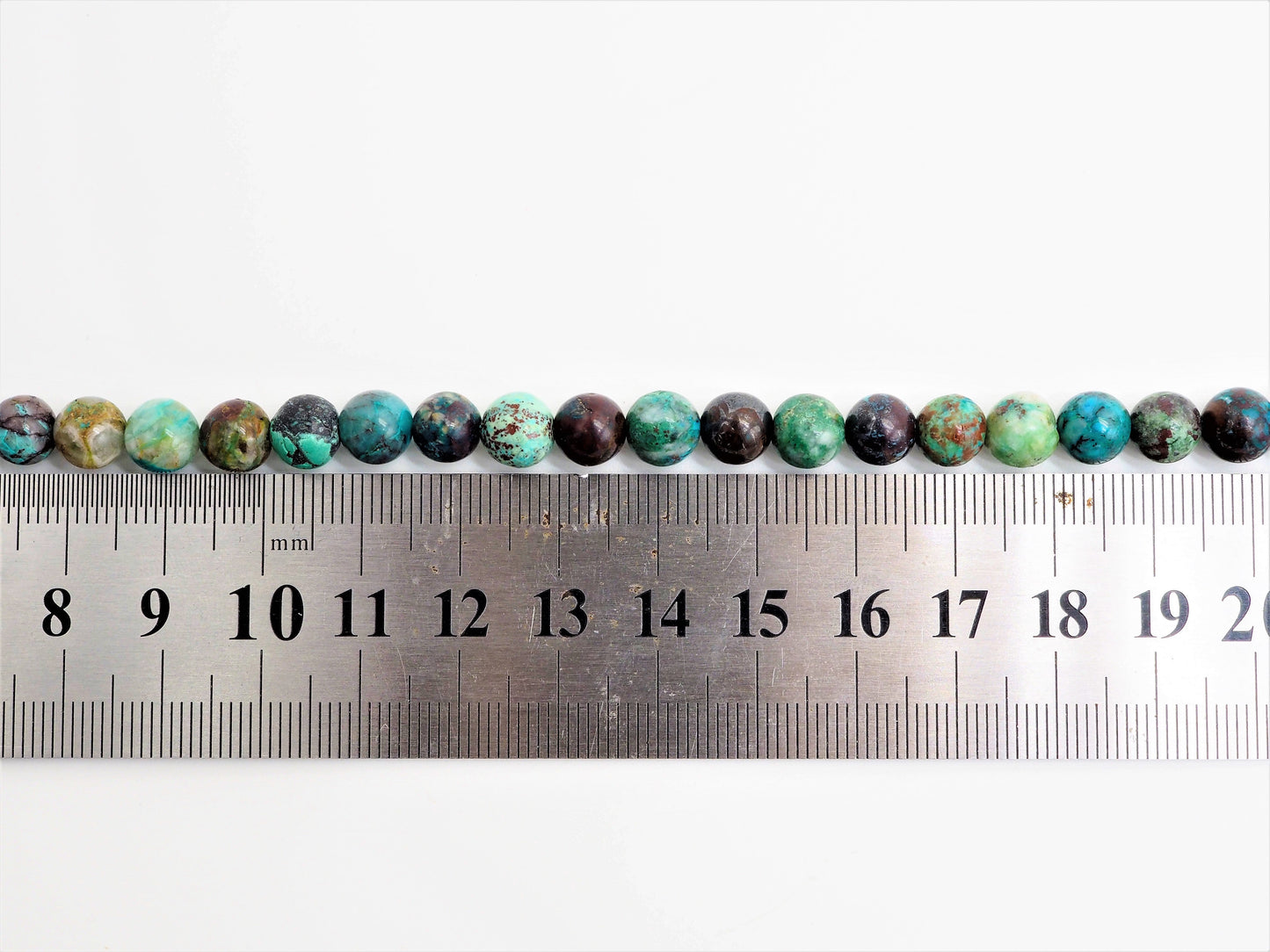 Quality Natural Chrysocolla beads, Round Smooth 6mm/8mm/10mm/12mm Natural Blue Brown Gemstone beads,15.5inch strand, SKU#U297