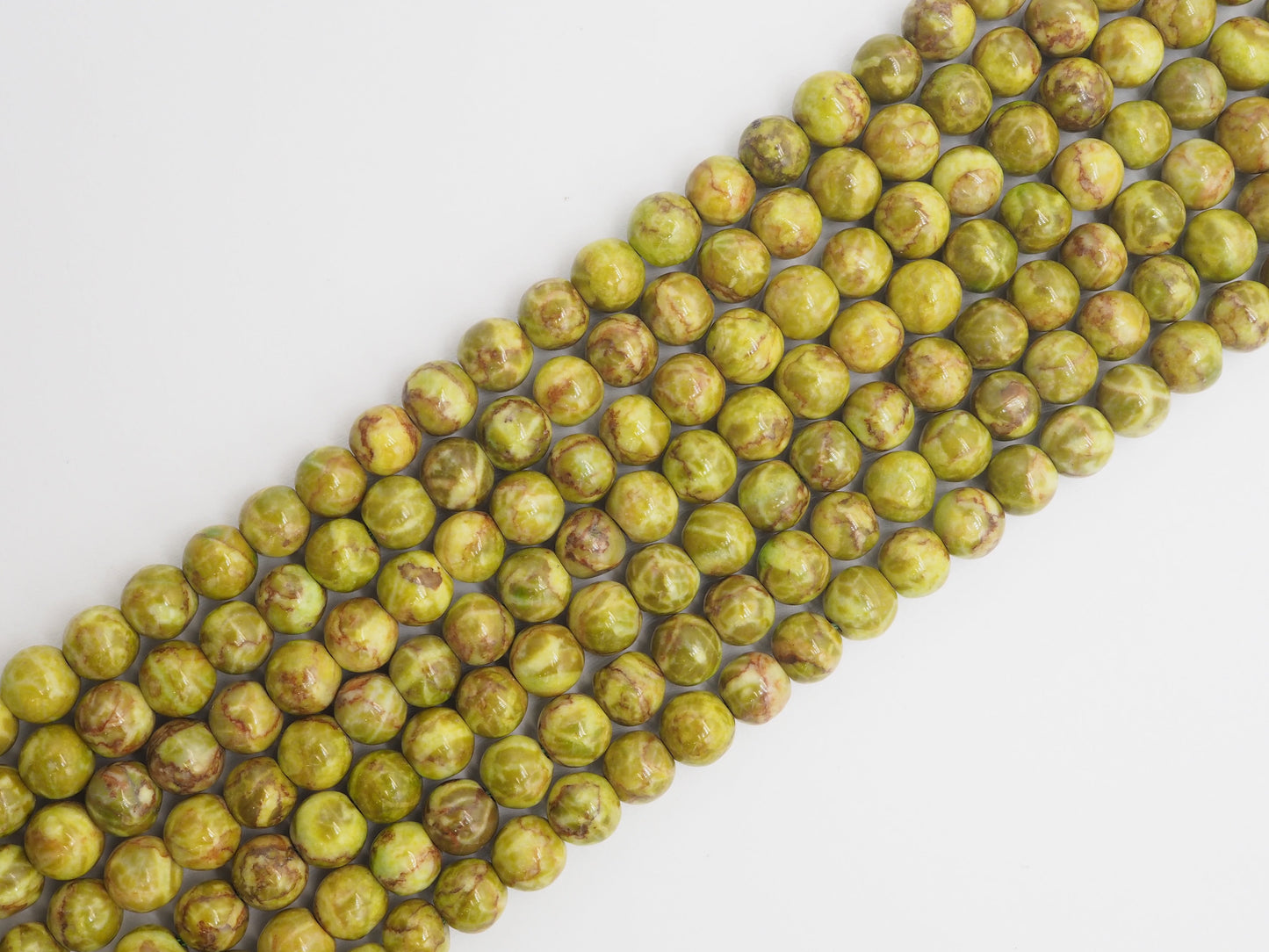 Smooth Round Africa Turquoise beads, 6mm/8mm/10mm/12mm Yellow Green Gemstone beads, AfricaTurquoise beads, 15.5inch strand, SKU#U267