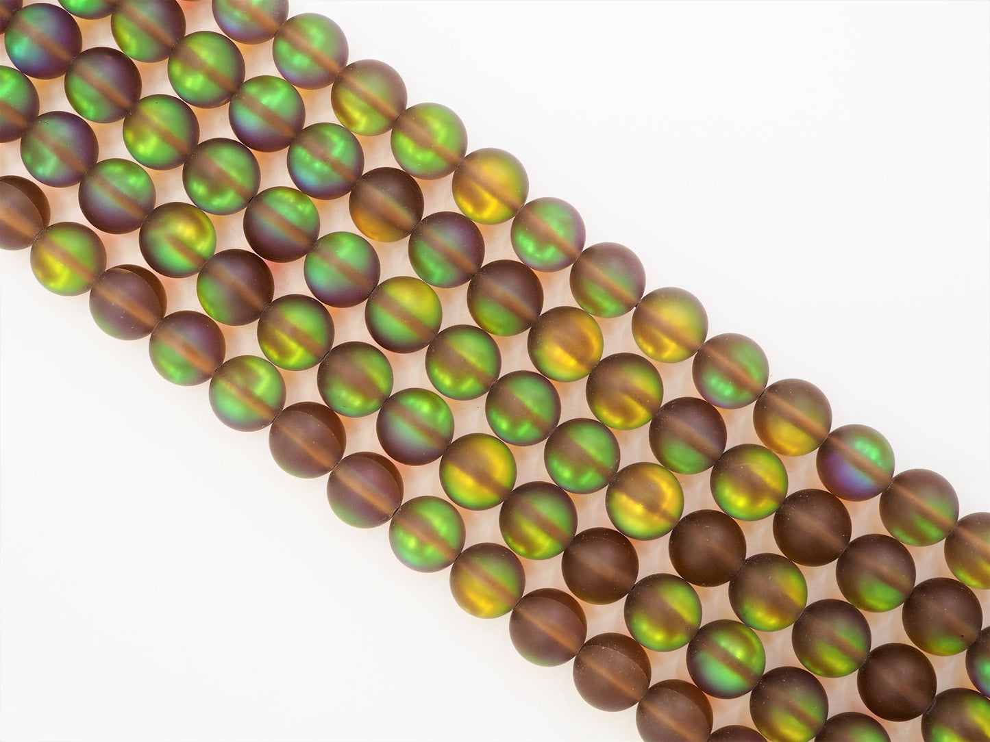 Beautiful Matte Brown Spectrolite Quartz, High Quality Crystal Round beads, 6mm/8mm/10mm/12mm,15.5inch strand, SKU#U293