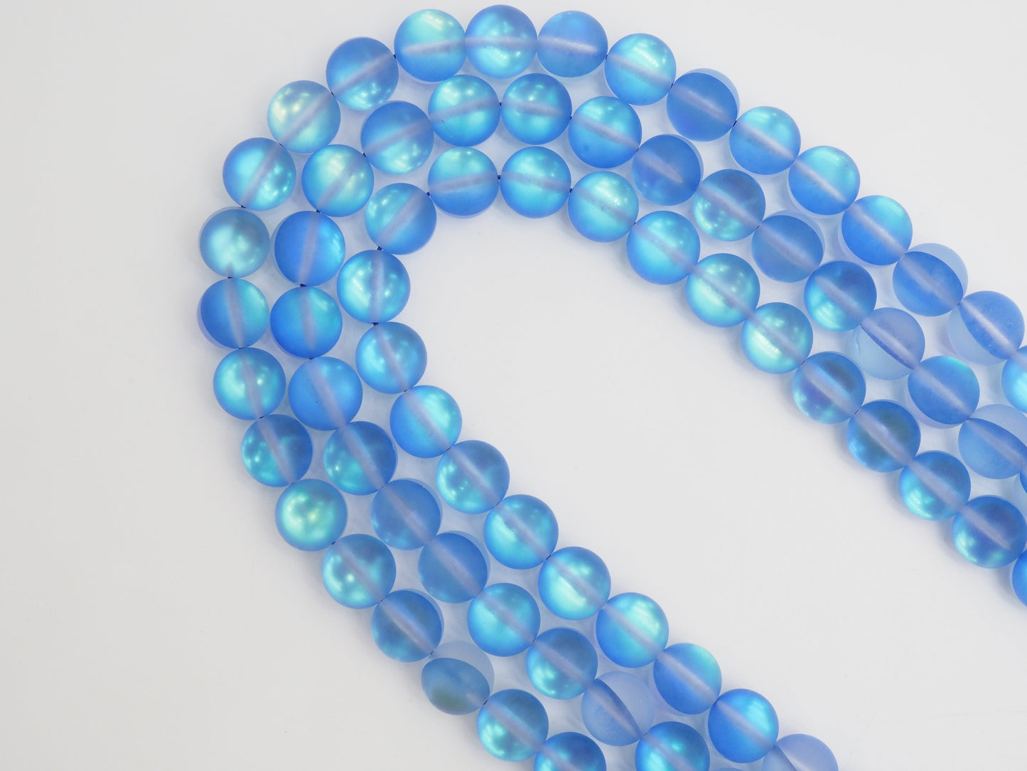 Beautiful Sapphire Blue Spectrolite Quartz Matte, 6mm/8mm/10mm/12mm Blue Crystal beads, Blue Beads, 15.5inch strand, SKU#U288