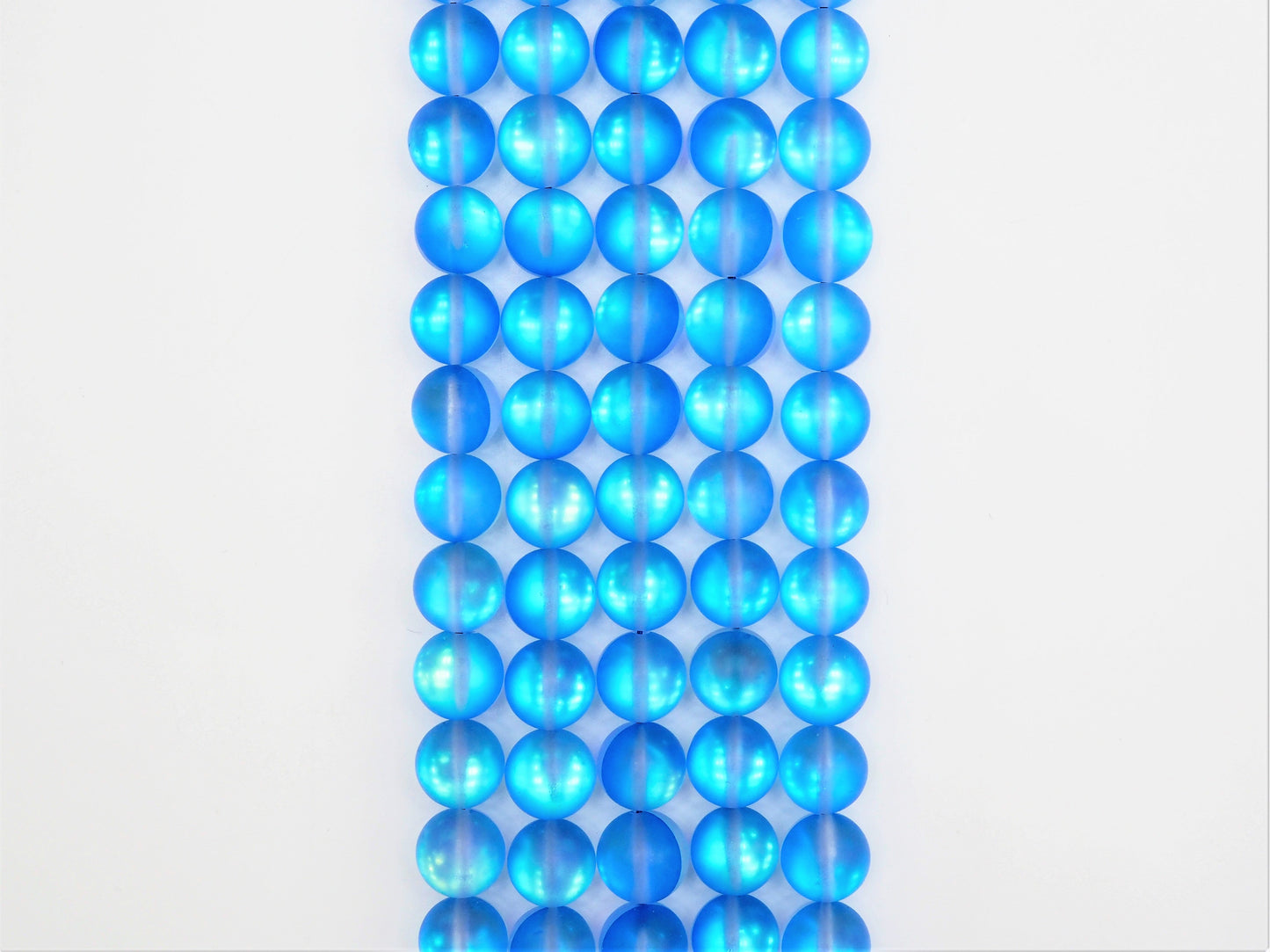 Beautiful Sapphire Blue Spectrolite Quartz Matte, 6mm/8mm/10mm/12mm Blue Crystal beads, Blue Beads, 15.5inch strand, SKU#U288
