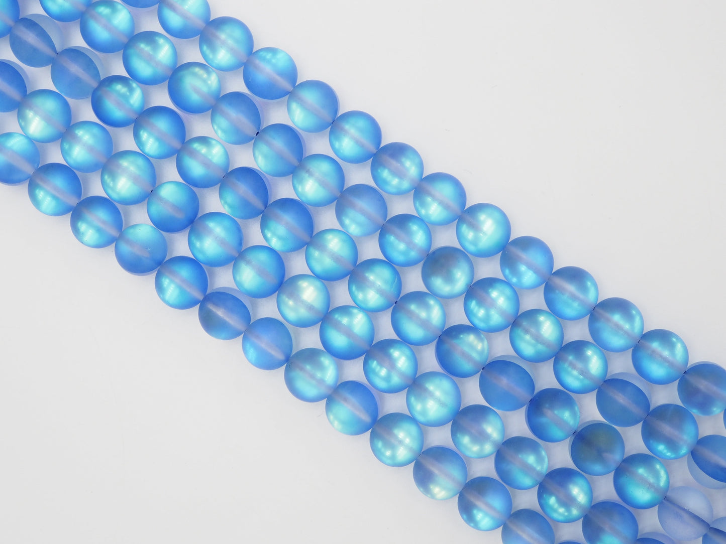 Beautiful Sapphire Blue Spectrolite Quartz Matte, 6mm/8mm/10mm/12mm Blue Crystal beads, Blue Beads, 15.5inch strand, SKU#U288