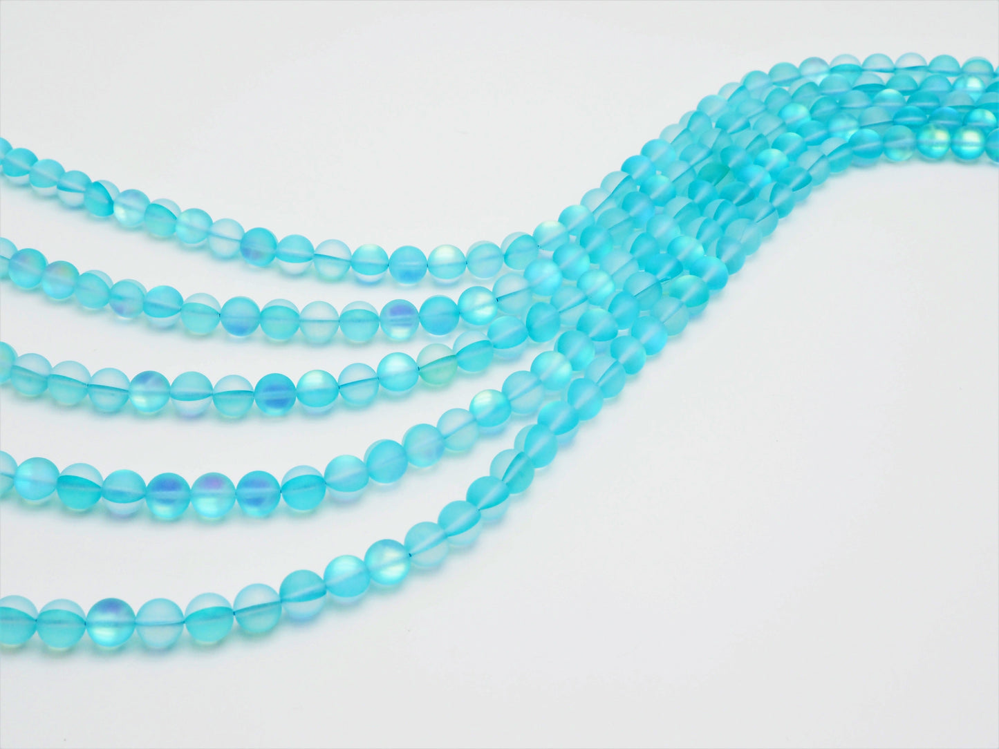 Beautiful Aqua Blue Spectrolite Quartz Matte, Aura Round  6mm/8mm/10mm/12mm, Blue Crystal beads,15.5inch strand, SKU#U289