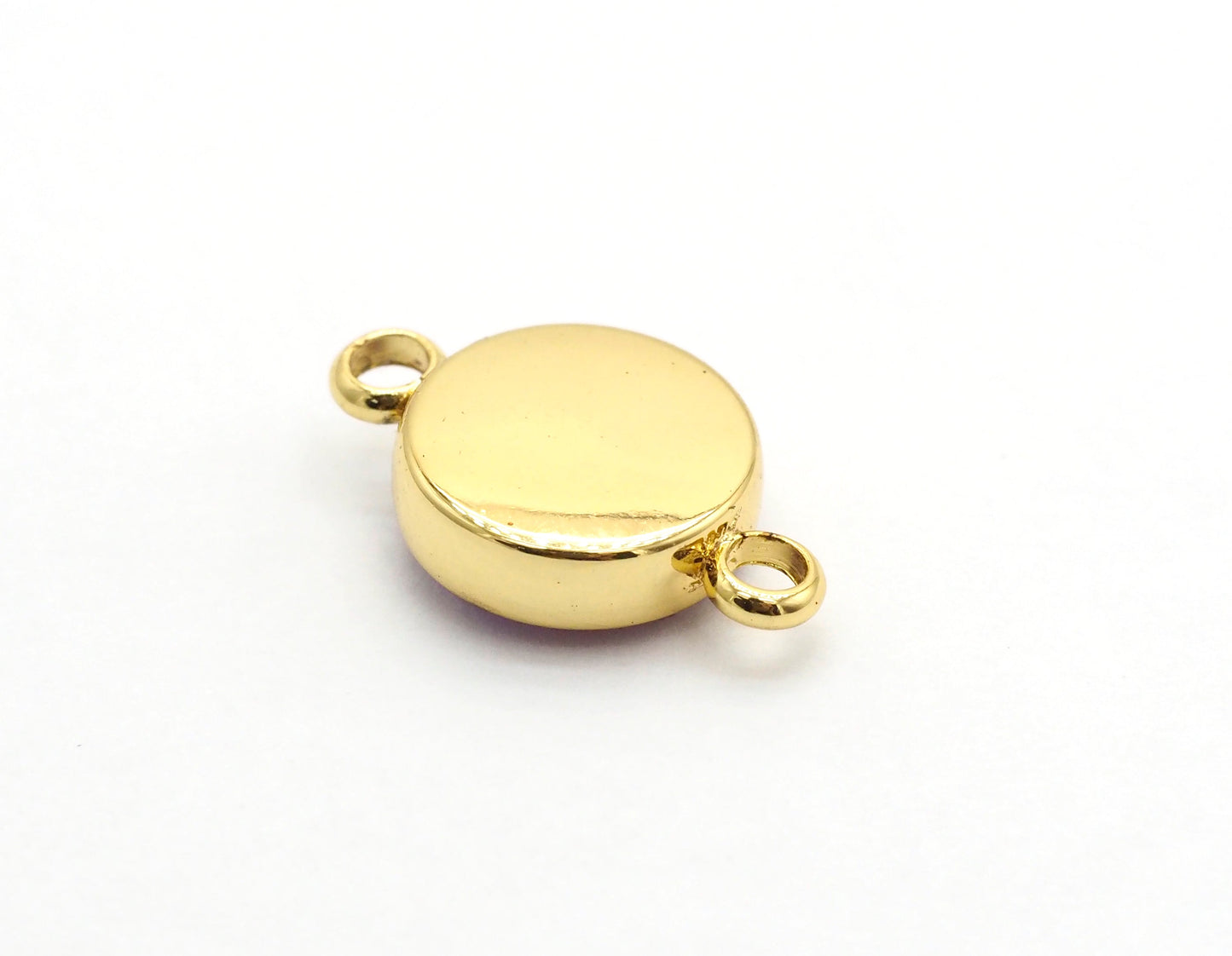 Gold/Silver Mystic Drusy Round Connector, sku#V24C