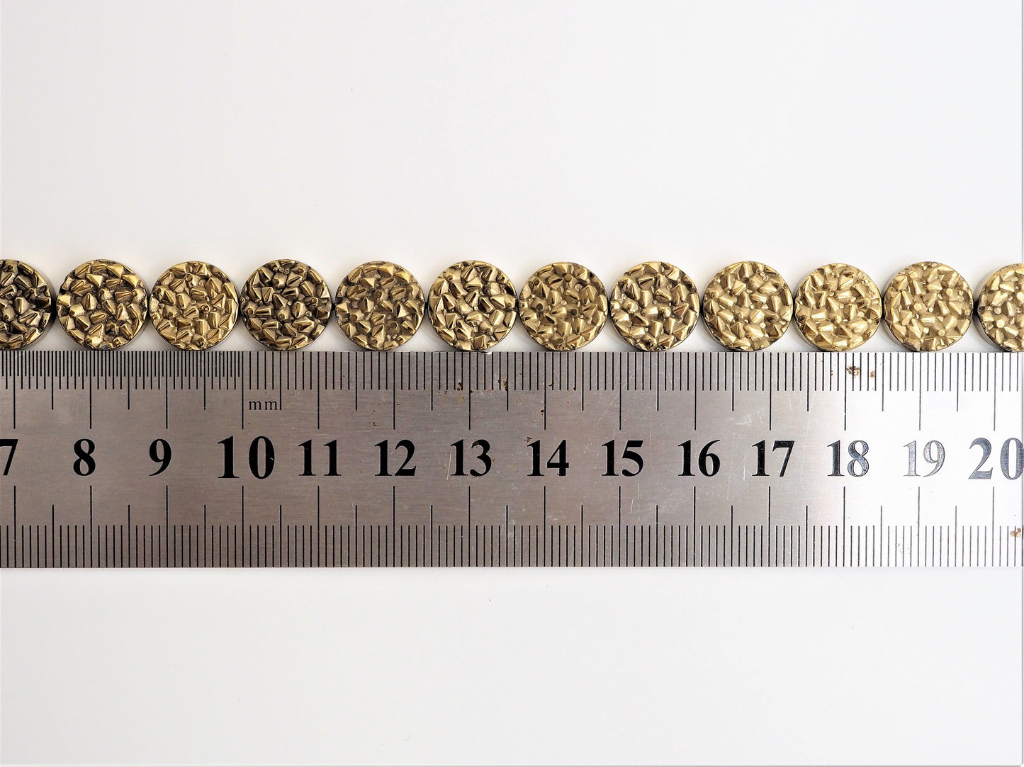 Natural Gold Druzy Style Hematite Beads, S101