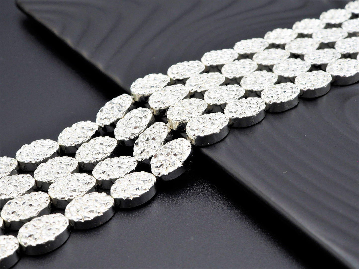DRUZY Style natural Silver Hematite, S104