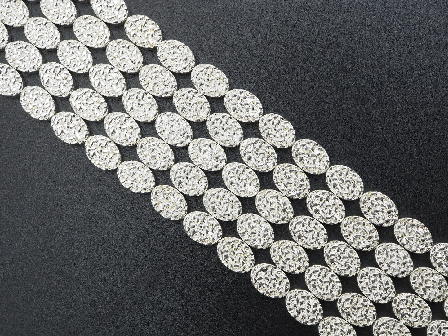 DRUZY Style natural Silver Hematite, S104