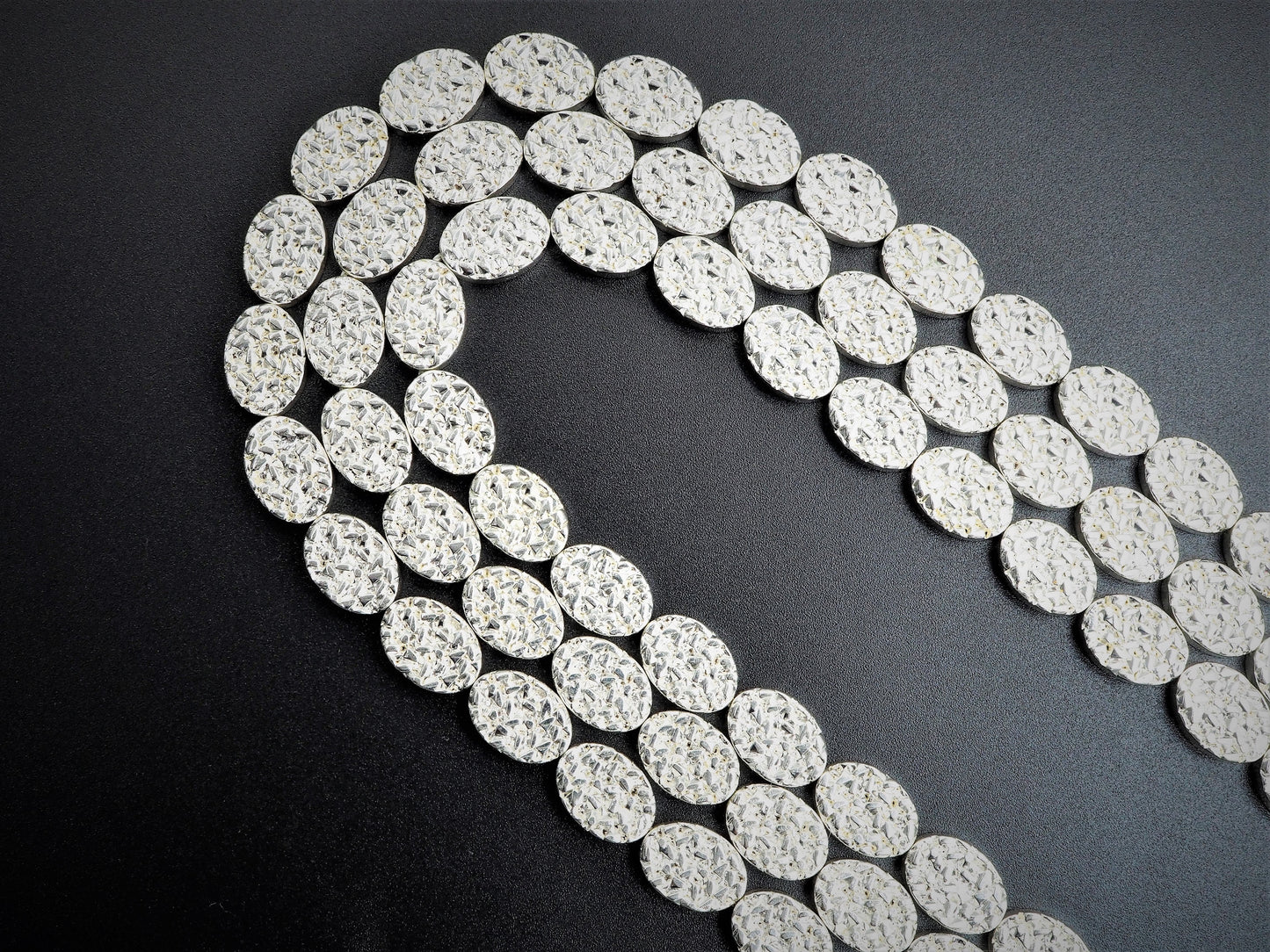 DRUZY Style natural Silver Hematite, S104