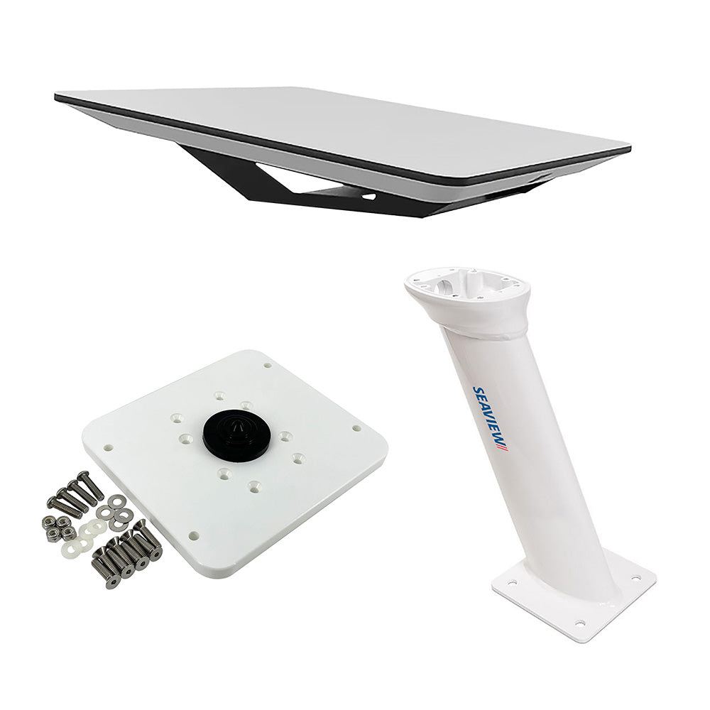 Kit plat KVH Starlink avec support de piedestal Seaview de 16" ADASTLKA Plaque supérieure Starlink [72-1048-SV16]