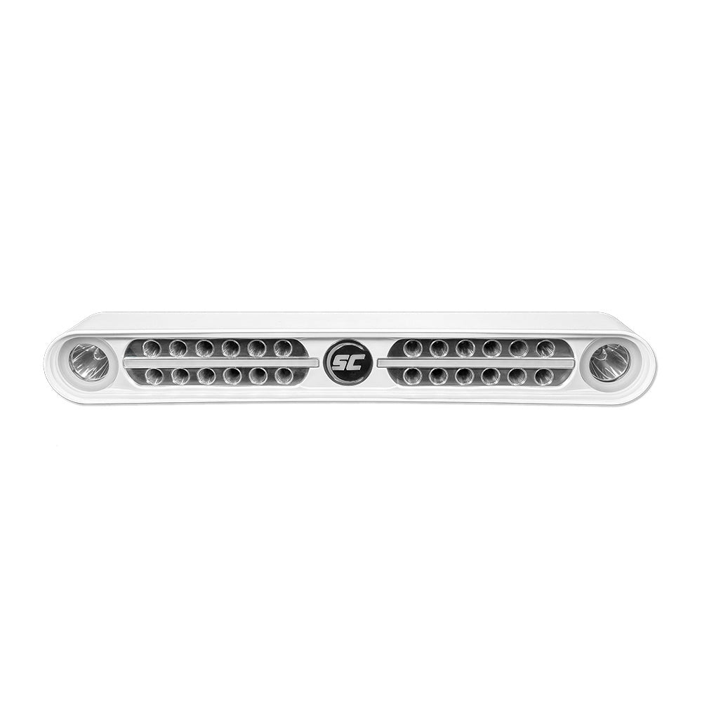 Shadow-Caster Barre lumineuse LED Eagle Ray - Boîtier blanc, double optique [SCM-EAGLE-RAY-WH]