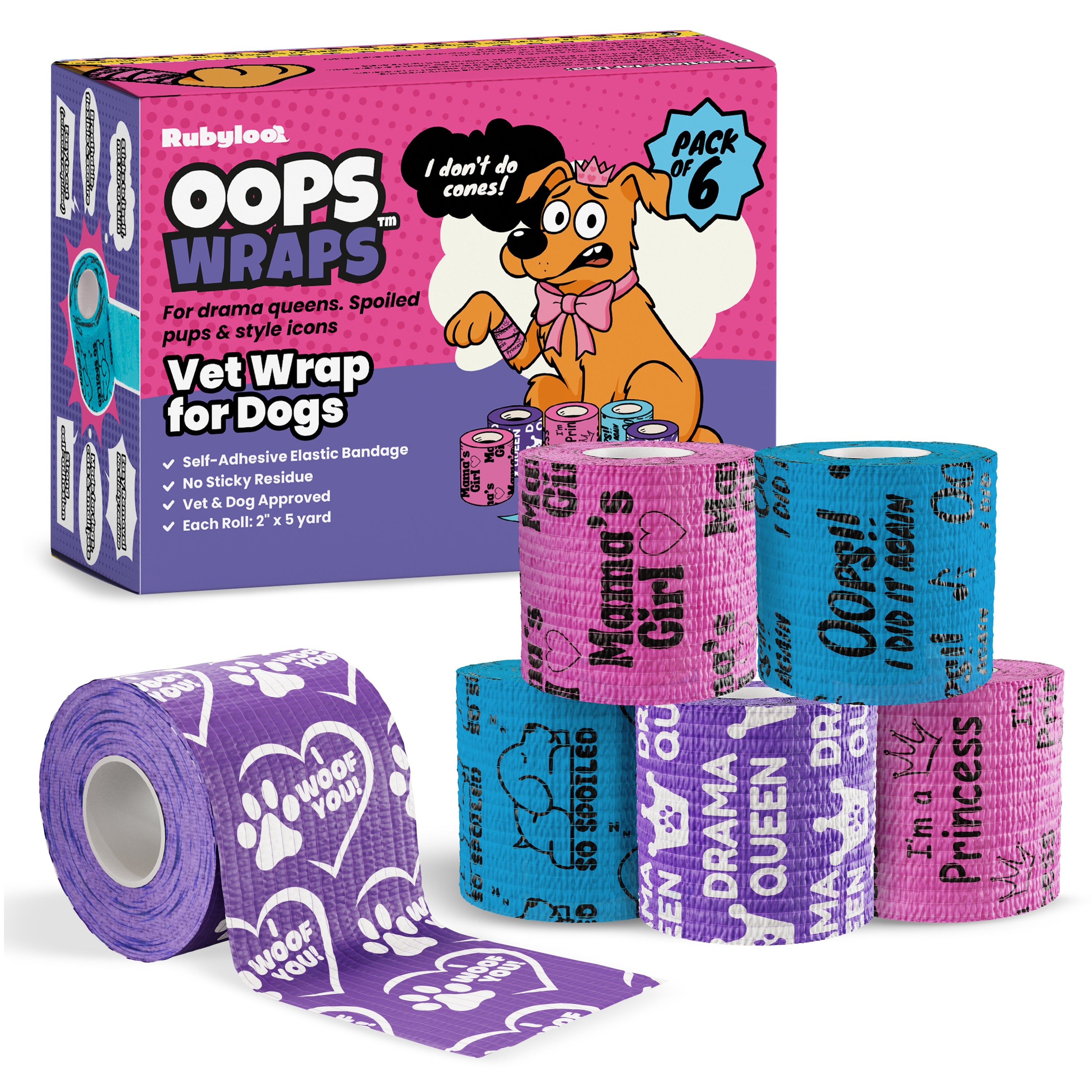 Oops Wraps™ Non-Stick Wrap for Dogs