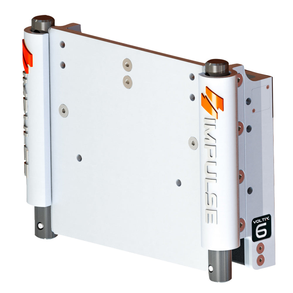 IMPULSE Plaque élévatrice électrique 6" avec recul et commande standard - Revêtement Cerakote blanc [75052-W]