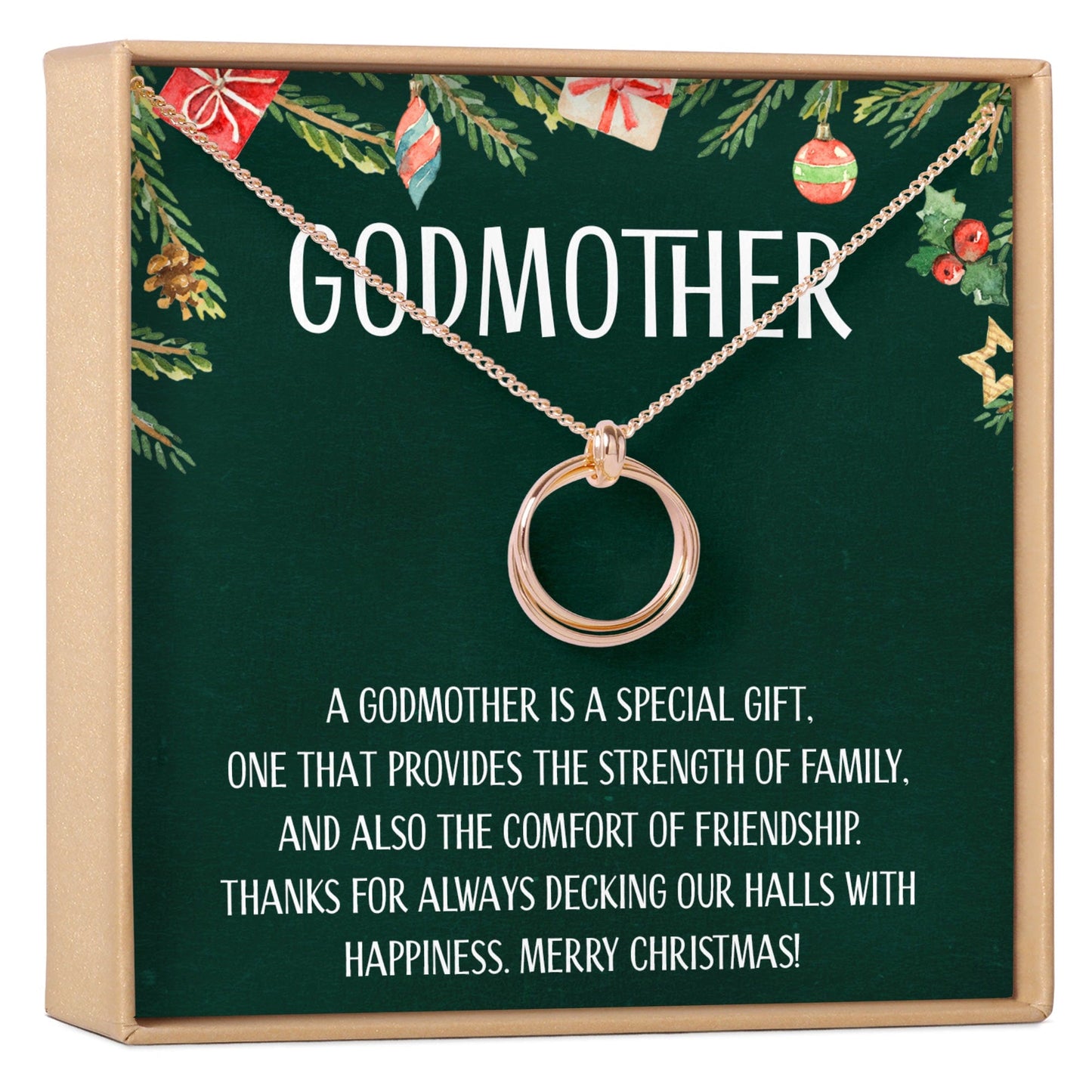 Christmas Gift for Godmother Necklace, Multiple Styles