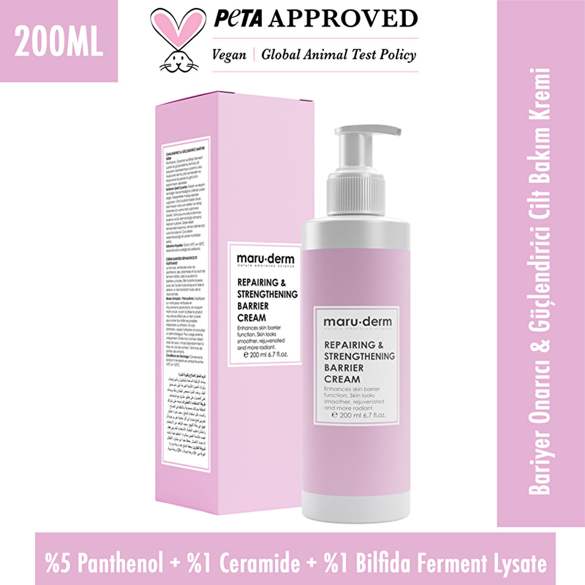 Maruderm Repairing & Strengthening Ceramide Skin Cream 200ml