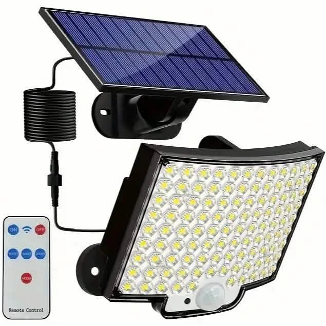 Projecteur de sécurité 106 LED avec détecteur crépusculaire, éclairage extérieur grand angle 270°