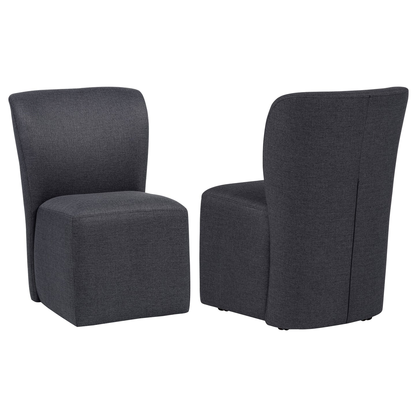 Jaelynn Upholstered Parsons Dining Side Chair Charcoal (Set of 2)