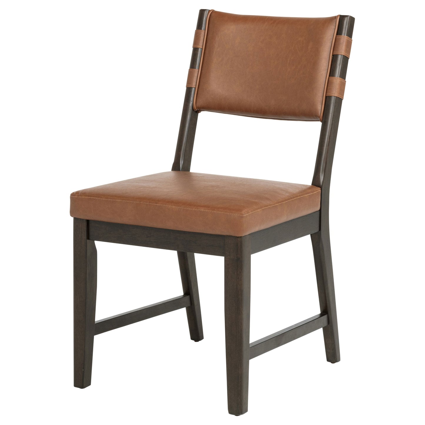 Tegan Faux Leather Upholstered Dining Side Chair Cognac (Set of 2)