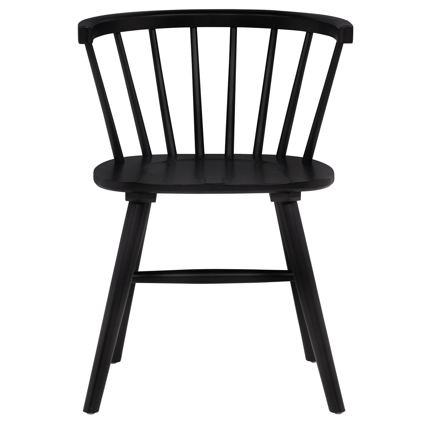 Jeffries Windsor Wood Dining Side Chair Black (Set of 2)