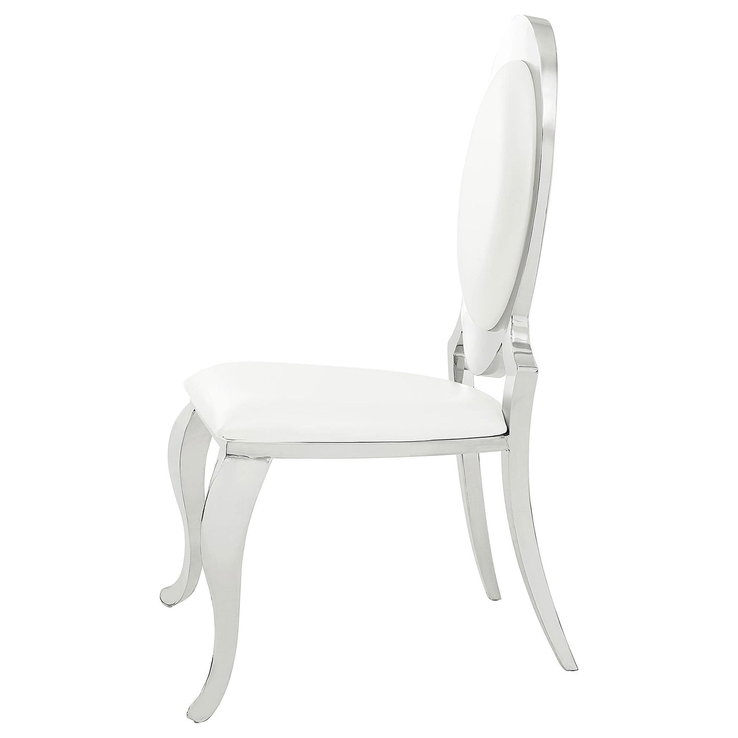 Antoine Upholstered Dining Chair Cream White (Set of 2)