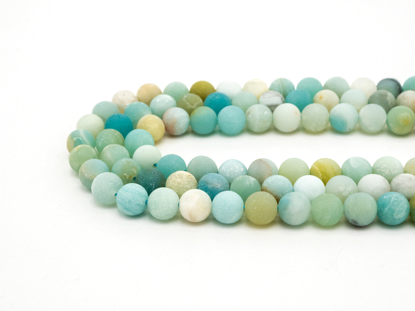Quality Natural Amazonite beads, 3mm/6mm/8mm/10mm/12mm/14mm, Matte Round Amazonite Gemstone Beads, 15.5inch strand, SKU#U229
