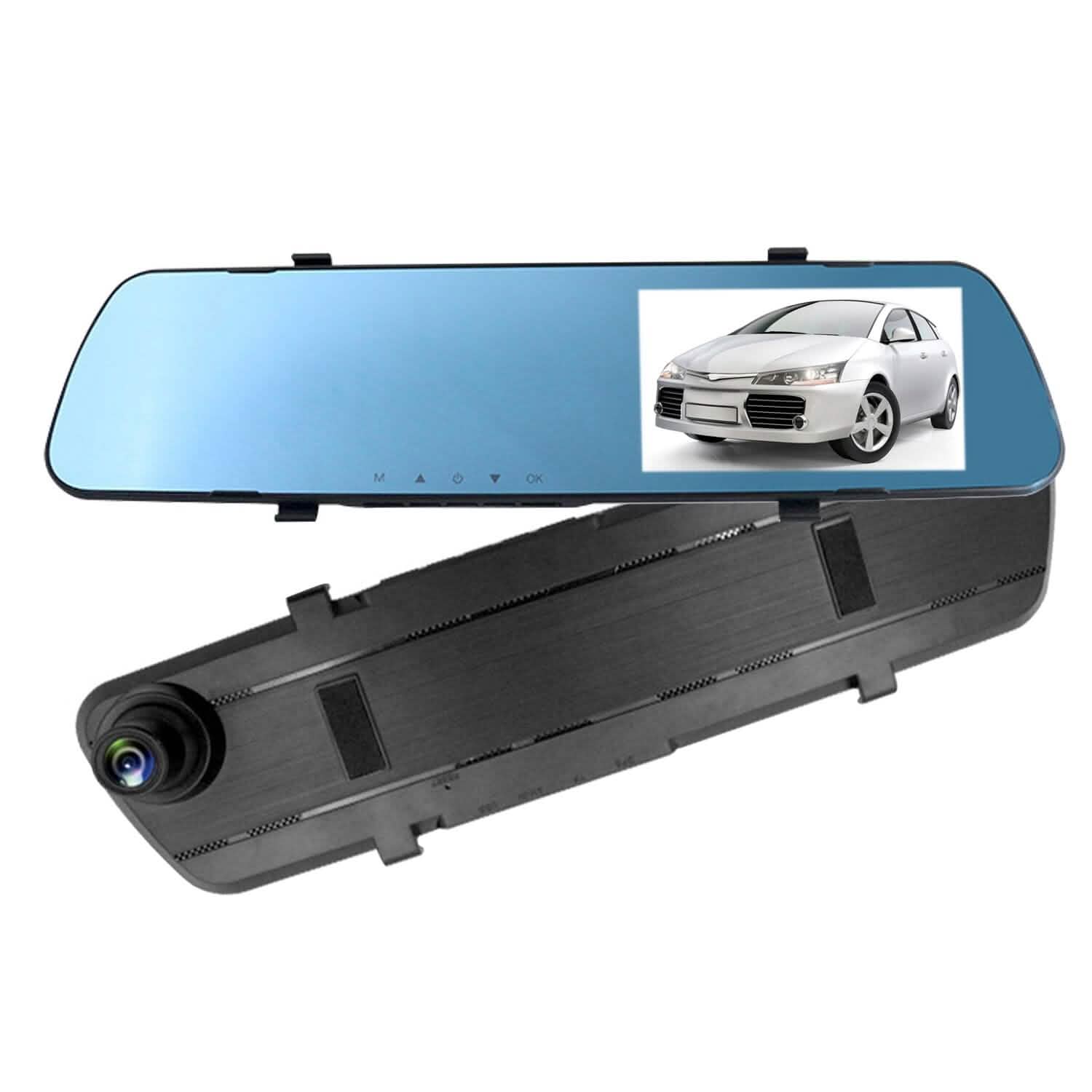 DVR de voiture 1080p, dashcam 4,3 pouces avec angle de 140° et enregistrement en boucle