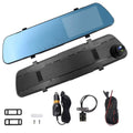 DVR de voiture 1080p, dashcam 4,3 pouces avec angle de 140° et enregistrement en boucle