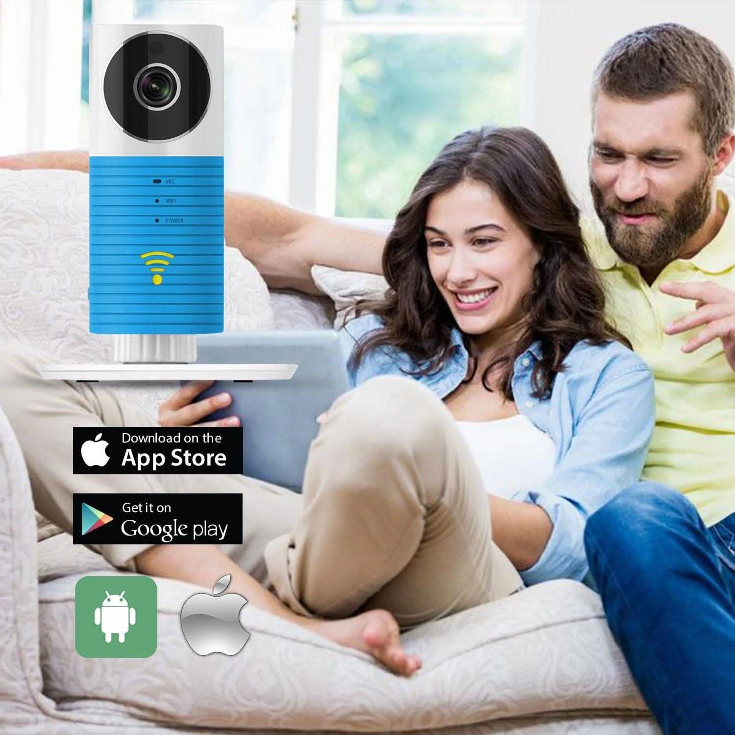 Caméra de sécurité IP WiFi intelligente 1080P HD sans fil pour bébé