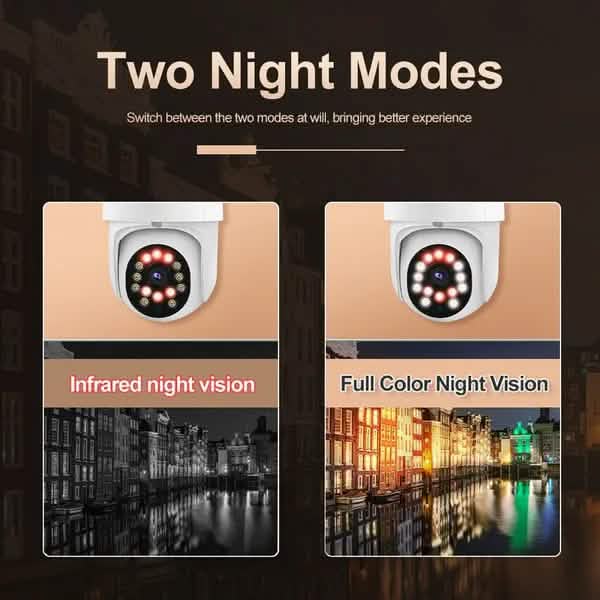 Caméra de surveillance extérieure 1080P avec vision nocturne couleur