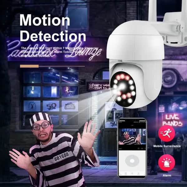 Caméra de surveillance extérieure 1080P avec vision nocturne couleur
