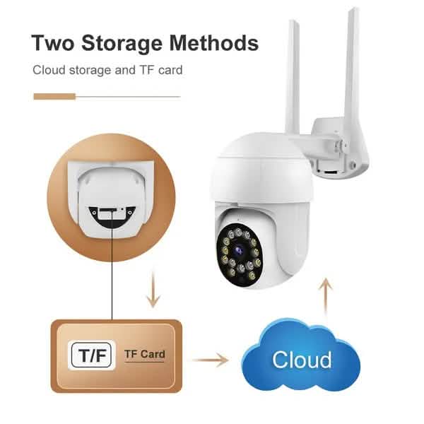 Caméra de surveillance extérieure 1080P avec vision nocturne couleur