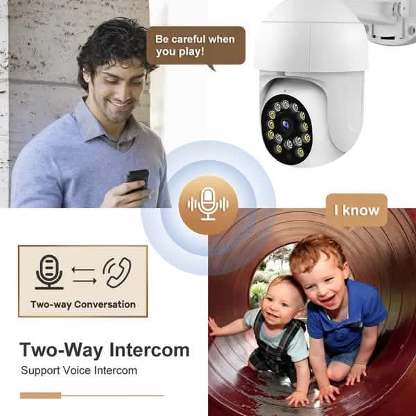 Caméra de surveillance extérieure 1080P avec vision nocturne couleur